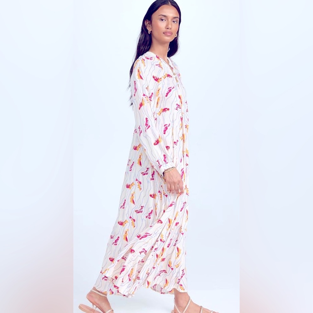NATALIE MARTIN 💛FIORE PISCES 💛PRINT YELLOW SUNRISE / XL NWT
